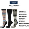 image:imageCherokee Knee High Compression Socks 1520 mmHg Support Cushioned Sole 1 Pair Pack Unisex Fit  MLXSUPPORTBespeckled