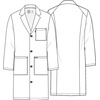 image:imageCherokee Lab Coat for Men or Women with 3 Pockets and Center back length 38 CK460White