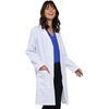 image:imageCherokee Unisex Lab Coat White Traditional Fit Long White Lab Coat with 3 Pockets for Men or Women 1346White