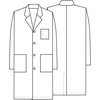 image:imageCherokee Unisex Lab Coat White Traditional Fit Long White Lab Coat with 3 Pockets for Men or Women 1346White