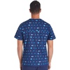 image:imageCherokee Genuine Prints Scrub Tops for Men VNeck Print Chest PocketGone Fishin