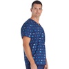 image:imageCherokee Genuine Prints Scrub Tops for Men VNeck Print Chest PocketGone Fishin
