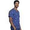 image:imageCherokee Genuine Prints Scrub Tops for Men VNeck Print Chest PocketStay in School