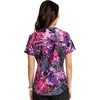 image:imageCherokee Genuine Scrubs for Women VNeck Printed Scrub Top 3 PocketsBrilliant Botanicals