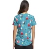 image:imageCherokee Genuine Scrubs for Women VNeck Printed Scrub Top 3 PocketsHappy Holidogs