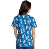 image:imageCherokee Genuine Scrubs for Women VNeck Printed Scrub Top 3 PocketsHappy as a Quokka