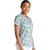 image:imageCherokee Genuine Scrubs for Women VNeck Printed Scrub Top 3 PocketsPool Pawrty