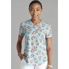 image:imageCherokee Genuine Scrubs for Women VNeck Printed Scrub Top 3 PocketsPool Pawrty