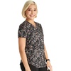 image:imageCherokee Genuine Scrubs for Women VNeck Printed Scrub Top 3 PocketsSweetheart Geo