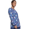 image:imageCherokee Printed Women Warm Up Scrub Jacket with 2 PocketsMagical Care