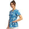image:imageCherokee Scrubs for Women Printed V Neck 2 Welt PocketsCare Like No Otter