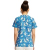image:imageCherokee Scrubs for Women Printed V Neck 2 Welt PocketsCare Like No Otter