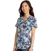 image:imageCherokee Scrubs for Women Printed V Neck 2 Welt PocketsHerd That
