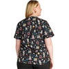 image:imageCherokee Scrubs for Women Printed V Neck 2 Welt PocketsLab Purrtners