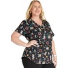 image:imageCherokee Scrubs for Women Printed V Neck 2 Welt PocketsLab Purrtners