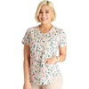 image:imageCherokee Scrubs for Women Printed V Neck 2 Welt PocketsPainted Pop