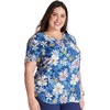 image:imageCherokee Scrubs for Women Printed V Neck 2 Welt PocketsPrairie Paisley