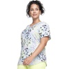 image:imageCherokee Scrubs for Women Printed V Neck 2 Welt PocketsSpots Gone Wild