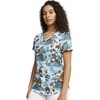 image:imageCherokee Scrubs for Women Printed V Neck 2 Welt PocketsWildlife Sanctuary