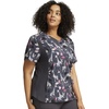 image:imageCherokee iFlex Women Scrubs Top VNeck Knit Panel CK641Giraffeter My Love