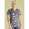 image:imageVNeck Print Top with Scrub Life by CherokeeFeline Friendly