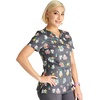 image:imageVNeck Print Top with Scrub Life by CherokeeFeline Friendly