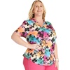 image:imageVNeck Print Top with Scrub Life by CherokeeGarden Rainbow