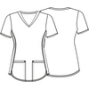 image:imageVNeck Print Top with Scrub Life by CherokeeLoving Stars