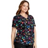 image:imageVNeck Print Top with Scrub Life by CherokeeLoving Stars