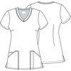 image:imageVNeck Print Top with Scrub Life by CherokeeRainy Day Paws