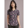 image:imageVNeck Print Top with Scrub Life by CherokeeRomantic Garden