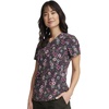image:imageVNeck Print Top with Scrub Life by CherokeeRomantic Garden