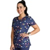 image:imageVNeck Print Top with Scrub Life by CherokeeSweet Tooth