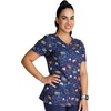 image:imageVNeck Print Top with Scrub Life by CherokeeSweet Tooth