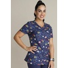 image:imageVNeck Print Top with Scrub Life by CherokeeSweet Tooth