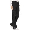 image:imageWorkwear Revolution Women Scrubs Pant Mid Rise Moderate Flare Drawstring WW120Black