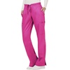 image:imageWorkwear Revolution Women Scrubs Pant Mid Rise Moderate Flare Drawstring WW120Electric Pink