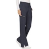 image:imageWorkwear Revolution Women Scrubs Pant Mid Rise Moderate Flare Drawstring WW120Pewter