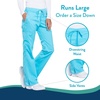 image:imageWorkwear Revolution Women Scrubs Pant Mid Rise Moderate Flare Drawstring WW120Turquoise