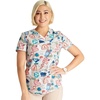image:imageCherokee Genuine Scrubs for Women VNeck Printed Scrub Top 3 PocketsCare for the Cause