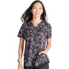 image:imageCherokee Genuine Scrubs for Women VNeck Printed Scrub Top 3 PocketsCaring Essentials