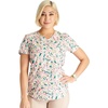 image:imageCherokee Scrubs for Women Printed V Neck 2 Welt PocketsPainted Pop