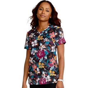 image:imageVNeck Print Top with Scrub Life by CherokeeArtful Blooms