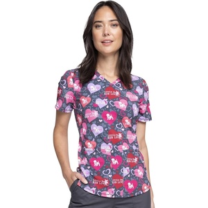 image:imageVNeck Print Top with Scrub Life by CherokeeDog is Love