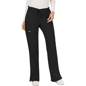 image:imageWorkwear Revolution Women Scrubs Pant Mid Rise Moderate Flare Drawstring WW120Black