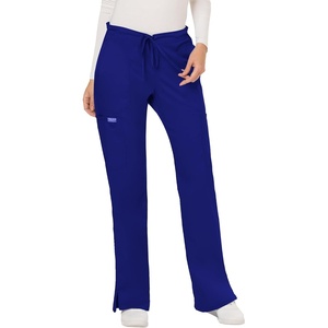 image:imageWorkwear Revolution Women Scrubs Pant Mid Rise Moderate Flare Drawstring WW120Galaxy Blue