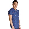 image:imageCherokee Genuine Men and Women VNeck Printed Top 4 PocketsHome Run