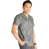 image:imageCherokee Genuine Men and Women VNeck Printed Top 4 PocketsMineral Waves