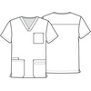 image:imageCherokee Genuine Men and Women VNeck Printed Top 4 PocketsNight Webs