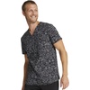 image:imageCherokee Genuine Men and Women VNeck Printed Top 4 PocketsSea Sketch